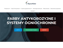Tablet Screenshot of farbyprzemyslowe.pl